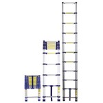 Ficha técnica e caractérísticas do produto Escada Telescópia Aluminio 10 Degraus 005121 MOR