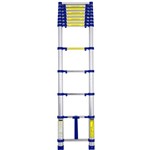 Ficha técnica e caractérísticas do produto Escada Telescópica 10 Degraus em Alumínio