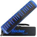 Ficha técnica e caractérísticas do produto Escaleta Melodica Becker Seaside Azul 37 Teclas C/ Estojo Case
