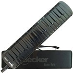 Ficha técnica e caractérísticas do produto Escaleta Melodica Becker Supersolo Preta 37 Teclas C/ Case Estojo