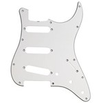 Ficha técnica e caractérísticas do produto Escudo de Guitarra Strato Sss Branco Novo 11 Furos