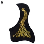 Escudo Guitarra Acústica Decoração Moda Flor Dragão Chinês Phoenix Adesivo Decalque