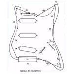 Ficha técnica e caractérísticas do produto Escudo Guitarra Strato Am Standard 11 Furos Mint Green - Fender