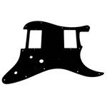 Ficha técnica e caractérísticas do produto Escudo Guitarra Stratocaster H-H Preto – 11 Furo