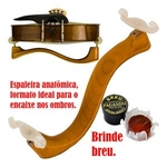 Ficha técnica e caractérísticas do produto Espaleira Madeira Anatômica Violino Paganini PEV071 + Breu
