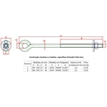 Ficha técnica e caractérísticas do produto Esticador Cordoalha 25Cm 3/8 Linha Leve N-1 Forsul Prata