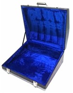 Ficha técnica e caractérísticas do produto Estojo Case para Acordeon 120 Baixos Luxo Pelucia Azul - Fama