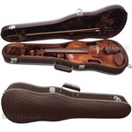 Ficha técnica e caractérísticas do produto Estojo Case Violino Leilo Classic Trançado Marrom 4/4