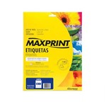 Ficha técnica e caractérísticas do produto Etiqueta Maxprint 6184 Carta Ref. 49220-4 Cx C/ 100 Fls