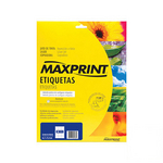 Ficha técnica e caractérísticas do produto Etiqueta Maxprint 6287 Carta Ref.. 49214-7 Cx C/ 25fls