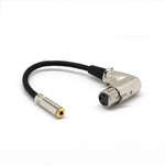 Ficha técnica e caractérísticas do produto Exuun 5 p¨¦s 3,5 mil¨ªmetros (Mini) 1/8" Stereo Feminino para XLR Female Adapter 0,2M