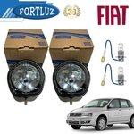Ficha técnica e caractérísticas do produto Farol Milha Fiat Stilo Sporting 2002 a 2012 Fortluz 2unid