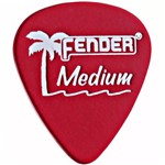 Fender Palheta California Clear Média Vermelha (pct/12)