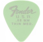 Ficha técnica e caractérísticas do produto Fender Palheta Medium Surf Green Dura-tone .58MM 57906