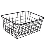 Ficha técnica e caractérísticas do produto Ferro Basket Armazenamento Armazenamento desktop Basket Banho Caixa de armazenamento Cozinha Storage Basket 27 * 20 * 12 centímetros