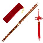 Flauta Chinesa Dizi Transversal Bambu 2 Partes D Ré