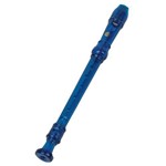 Flauta Doce Custom Sound Soprano Cfl-1 Tb Germânica Azul Transparente