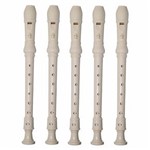 Ficha técnica e caractérísticas do produto Flauta Doce Yamaha Yrs 24 B Barroca Kit C/5