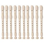 Flauta Doce Yamaha YRS24B Barroca Kit C/ 10 Flautas