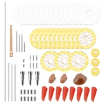 Ficha técnica e caractérísticas do produto Flauta Reparação Parafusos Manutenção Ferramentas Kit + Juntas + Pads + Dowels + Reed Acessórios Musical Instrument