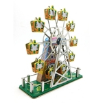 Ficha técnica e caractérísticas do produto Folha de flandres Nostalgic Clockwork Cadeia Fotografia Toy Prop Ferris Wheel MS488A