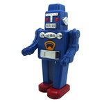 Ficha técnica e caractérísticas do produto Folha de flandres Nostalgic Clockwork Cadeia Fotografia Toy Prop Walking Robot MS360