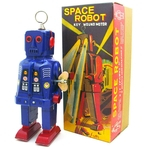 Ficha técnica e caractérísticas do produto Folha de flandres Nostalgic Clockwork Cadeia Fotografia Toy Props Nostalgic Robot MS403