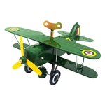 Ficha técnica e caractérísticas do produto Folha de flandres Nostalgic Clockwork Cadeia Toy Fotografia Prop Aircraft Modelo MS454