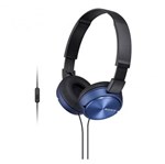 Ficha técnica e caractérísticas do produto Fone de Ouvido com Microfone MDR-ZX310AP Azul - Sony