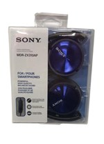 Ficha técnica e caractérísticas do produto Fone de Ouvido com Microfone Sony MDR-ZX310AP Preto / Azul