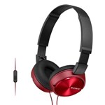 Ficha técnica e caractérísticas do produto Fone de Ouvido Headphone Sony MDR-ZX310AP Vermelho P2