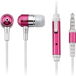 Ficha técnica e caractérísticas do produto Fone de Ouvido Multilaser Auricular com Microfone Rosa P2