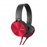 Ficha técnica e caractérísticas do produto Fone de Ouvido Sony Mdr- Xb450 Extra Bass Vermelho