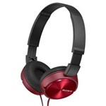 Ficha técnica e caractérísticas do produto Fone de Ouvido Sony MDR-ZX310AP com Microfone – Vermelho
