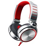 Ficha técnica e caractérísticas do produto Fone de Ouvido Sony Supra Auricular Prata/Vermelho - MDR-XB920/RCLA