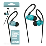 Ficha técnica e caractérísticas do produto Fone de Ouvido Vokal In Ear E20 Azul com Plug Stereo Controle de Volume e Compatível com Smartphones