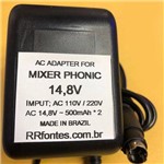 Fonte Carregador 14,8V Mixer Phonic Am25 Am55 Am105 Fx Am125 Fx Am240 D AM440 D Am532 Am1621 Fx