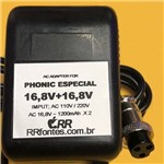 Ficha técnica e caractérísticas do produto Fonte Carregador 16,8v 1,2A para Mesa de Audio Phonic Mr2443a Bivolt