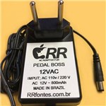 Ficha técnica e caractérísticas do produto Fonte Carregador 12v para Pedal Pedaleira Roland Boss Mx-10 Mx10