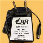 Ficha técnica e caractérísticas do produto Fonte Carregador 9V para Pedal Pedaleira Behringer Us600 Shifter Harmonist