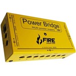 Fonte Fire Power Bridge 9v e 18v P/ 12 Pedais Amarela