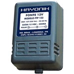 Ficha técnica e caractérísticas do produto Fonte FTP-123 C- 12VDC 300ma - Hayonik