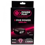 Ficha técnica e caractérísticas do produto Fonte para 5 Pedais Power Play Five Power 9v P4 1000ma