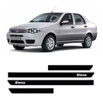 Ficha técnica e caractérísticas do produto Friso Lateral Fiat Siena 2005 a 2010 4 Portas com Nome 5175a