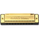 Ficha técnica e caractérísticas do produto Gaita de Boca Harmônica Hering 5020 Diatônica Golden Blues D Ré