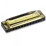 Ficha técnica e caractérísticas do produto Gaita de Boca Hering Diatônica Golden Blues C Dó 5020C + Case