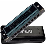 Ficha técnica e caractérísticas do produto Gaita Hering Diatônica Black Blues 20 Vozes em C - Dó