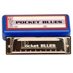 Ficha técnica e caractérísticas do produto Gaita Pocket Blues em Dó 20 Vozes com Estojo Dolphin