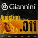 Ficha técnica e caractérísticas do produto Gespw-encord. P/violao Bronze 65/35 0.011" - Giannini