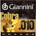 Ficha técnica e caractérísticas do produto Giannini Cobra 0.10 Violão Aço